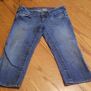 Womens,  Size 3, REFUGE DENIM CAPRIS